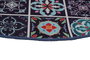Mijölnir Carres Bleus Alfombrilla de Baño Multicolor 160 cm
